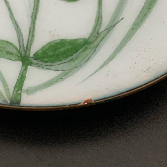 Modernist De Passille Silvestre Floral Enamel Trinket Dish - Picture 6 of 9